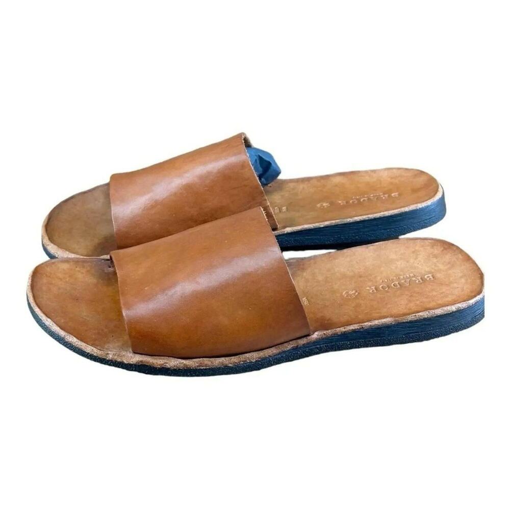 BRADOR  Jack Brown Slide Sandals Menb